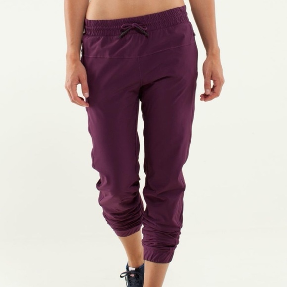 Lululemon Track To Reality Plum Pants - Picture 1 of 10